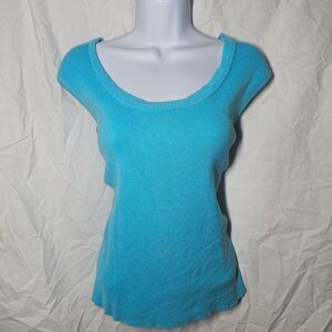 Vintage y2k 90s blue white stag sweater vest